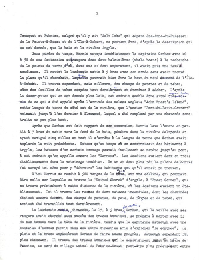 Le raid de 1758, de Pubnico à Chegoggin