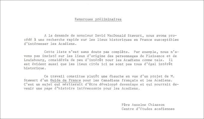 Historical Acadian sites in France