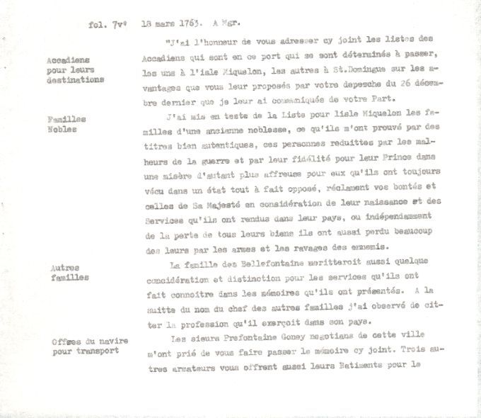 Letter from Defrancy to Mgr le Duc de Choiseul, 1763