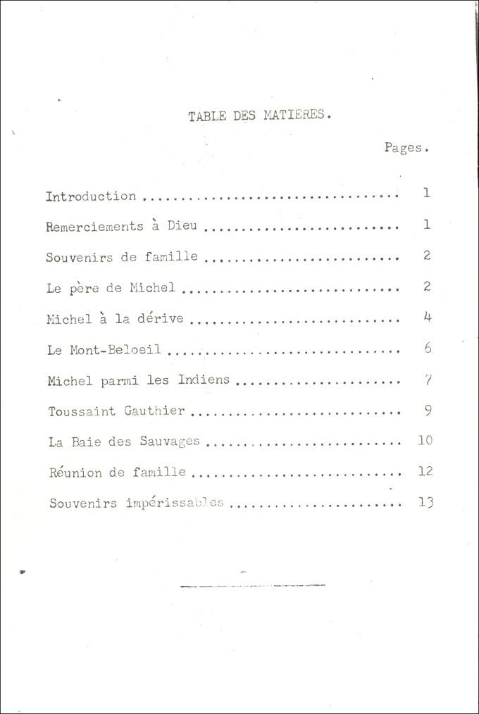 Memoirs of father Henri Gauthier