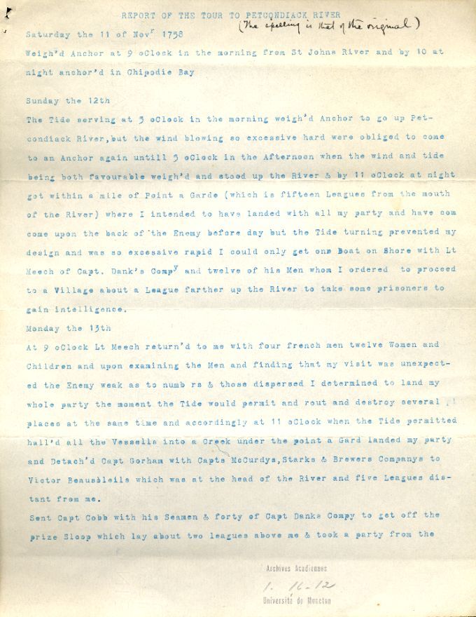 Raid de Scott à la rivière Petitcodiac, 1758