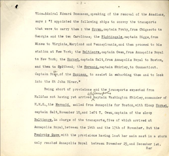 Placide Gaudet lecture, Belliveau family from Port-Royal, N.S.