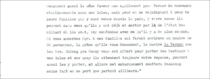 Lettre de Defrancy à Choiseul, 1764