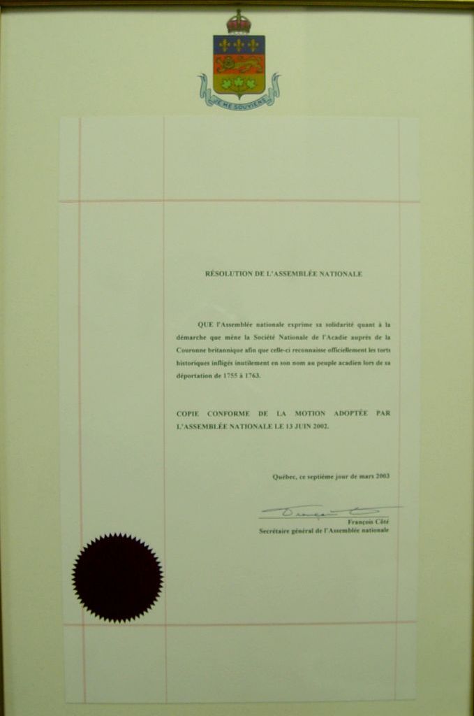 Resolution of the National Assembly, acknowledging the harm caused by the Deportation, 2002