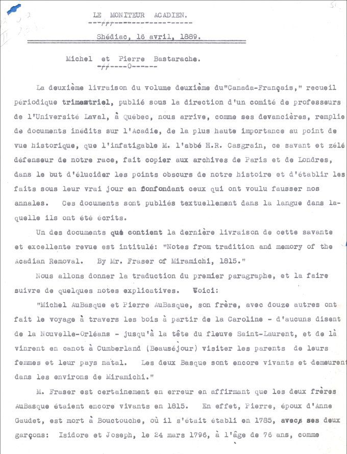 Bastarache (Basque) family