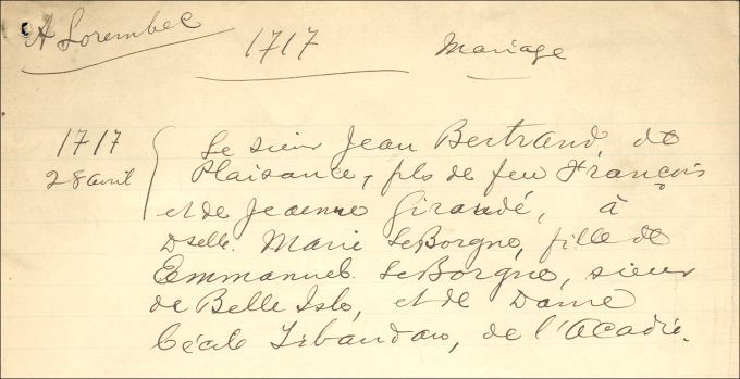 Bertrand and Blanchard families