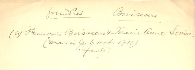 Boisseau and Saulnier families