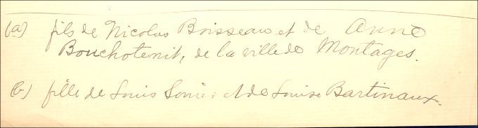 Boisseau and Saulnier families