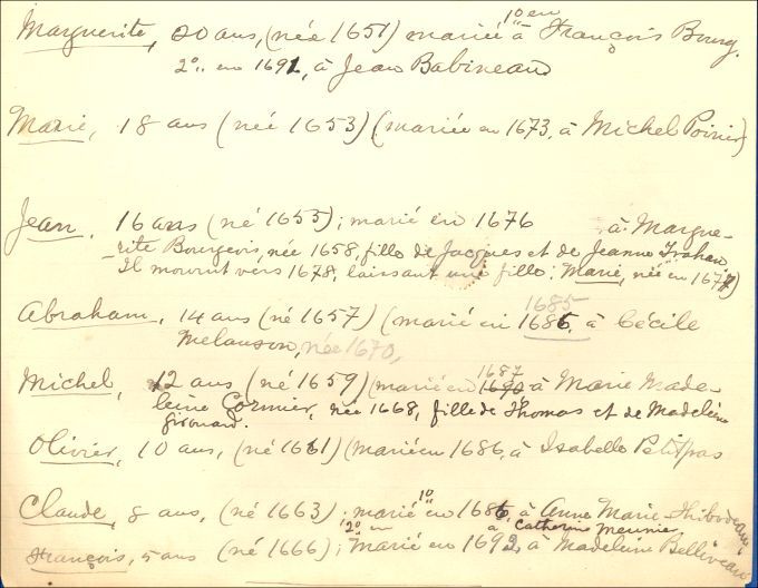 Boudreau and Aucoin families