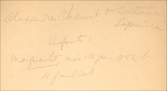 Chauvet and Le Prince families