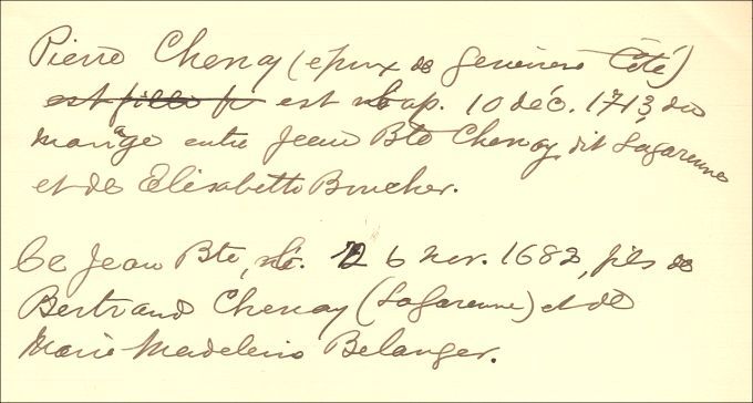 Familles Chênet et Doucet