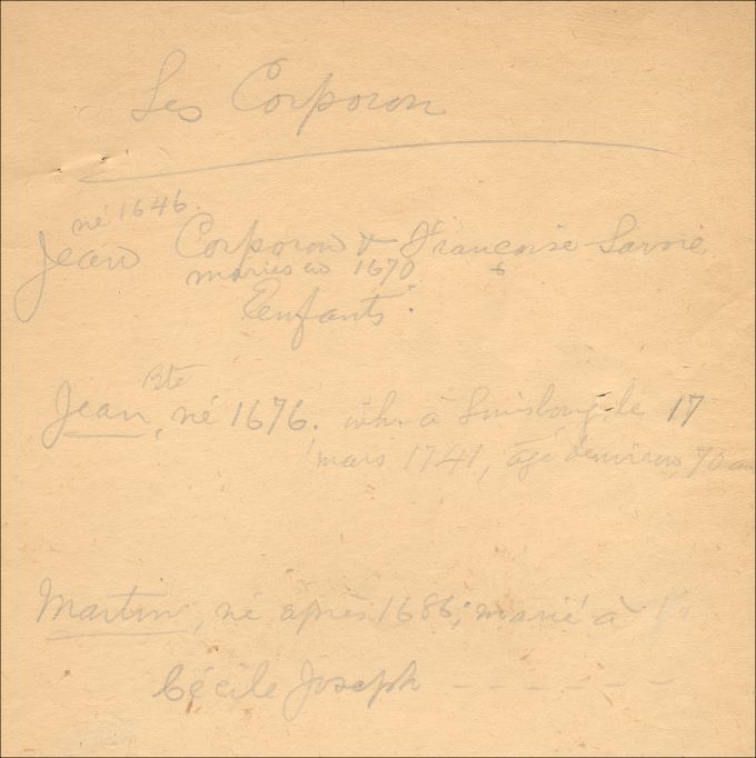 Corporon and Savoie families