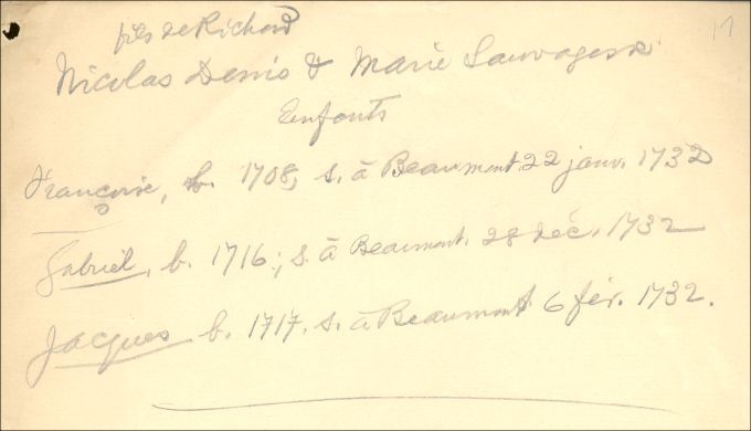 Denis (Denys) family