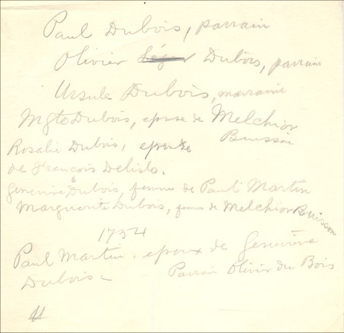 Familles Dubois et Simon