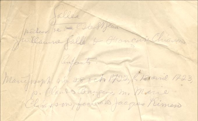 Gallé and Chiasson families