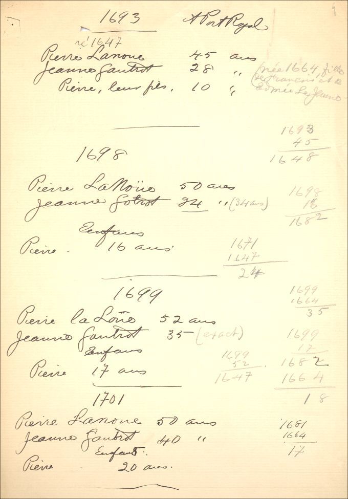 Lanoue and Gautreau families