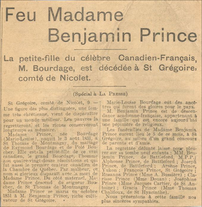 Prince (Le Prince) family