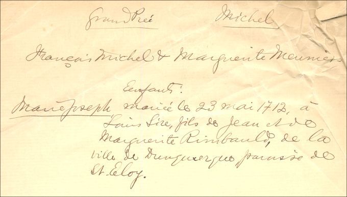 Michel and Meunier families