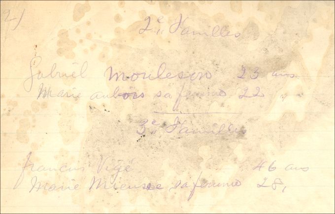 Moulaison and Aubois families