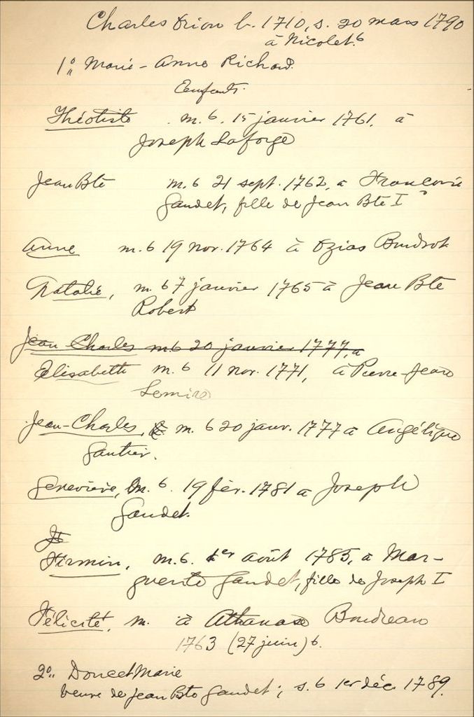 Orillon and La Bauve families