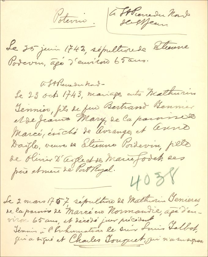 Poitevin and Daigle families