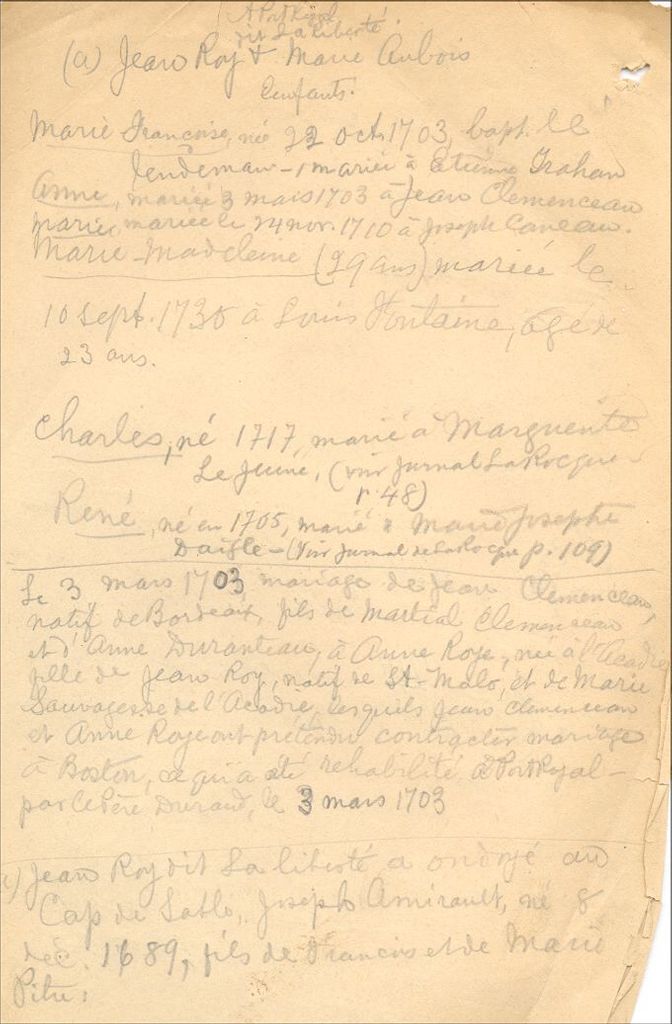 Roy and Dubois families