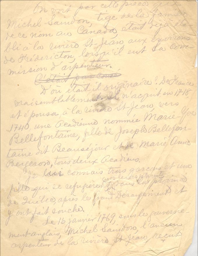 Saindon and Godin families