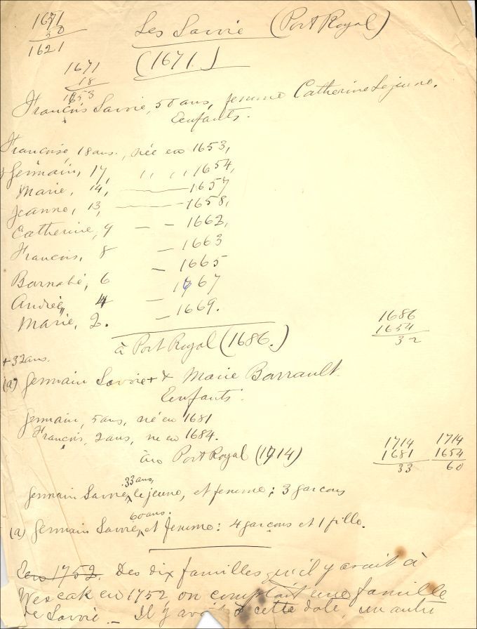 Savoie and Lejeune families