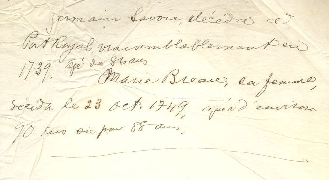 Familles Savoie et Lejeune