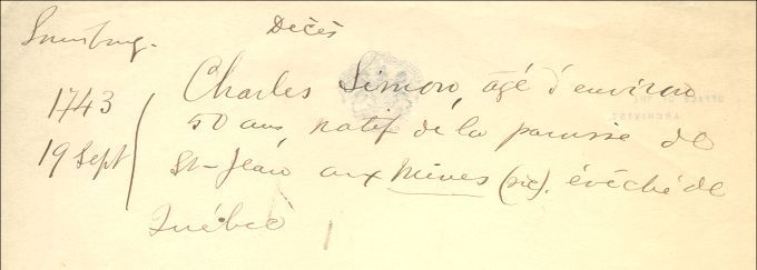 Familles Simon et Pitre