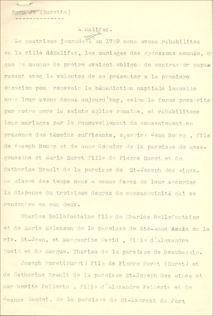 Surette and Pellerin families