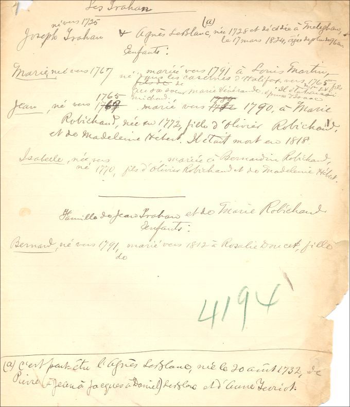 Trahan and LeBlanc families