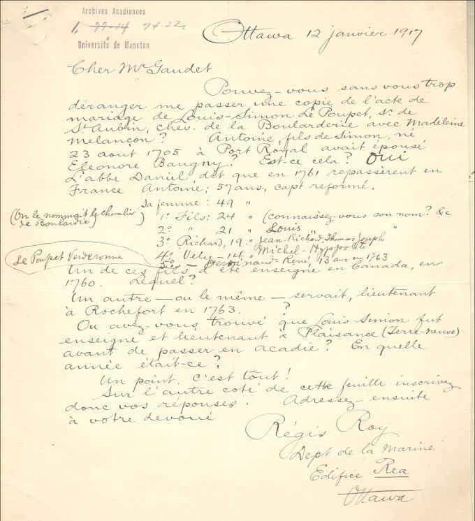 Le Poupet de Saint-Aubin family