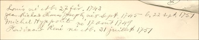 Le Poupet de Saint-Aubin family