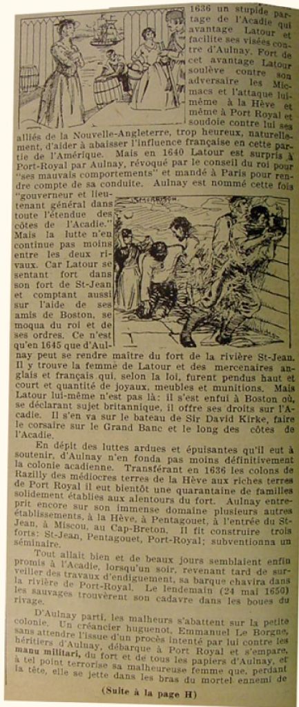 Canada's little story&nbsp;:   Aulnay and Latour