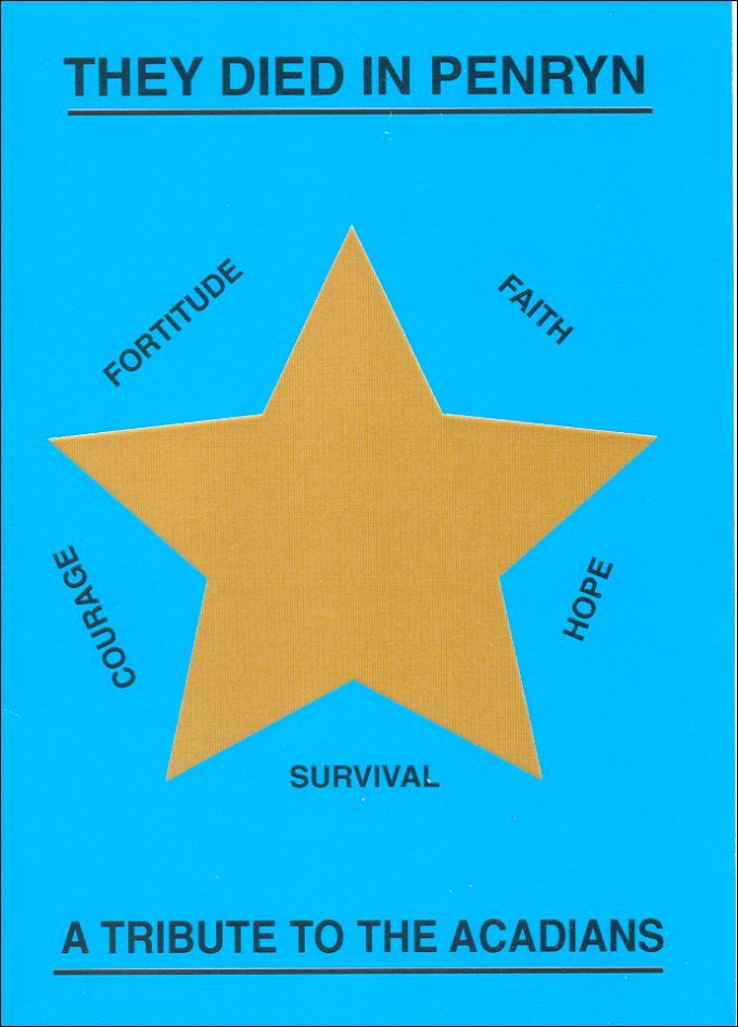 They died in Penryn -A Tribute to the Acadians