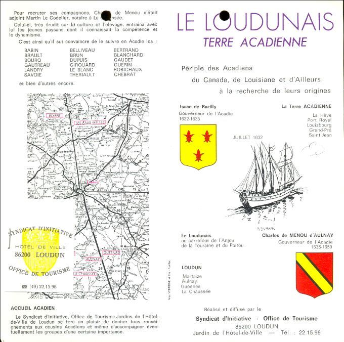 Le Loudunais, terre acadienne