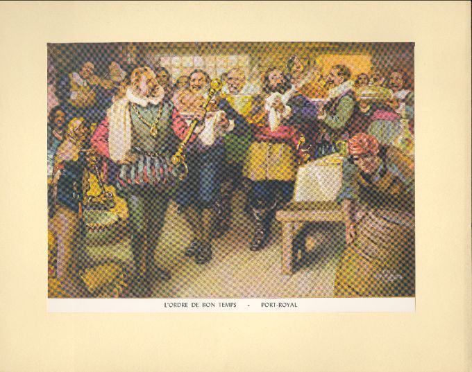 Menu de l'Ordre du Bon temps, 1955