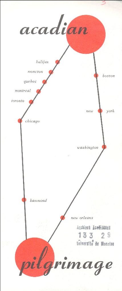 Brochure, "Acadian Pilgrimage", 1955