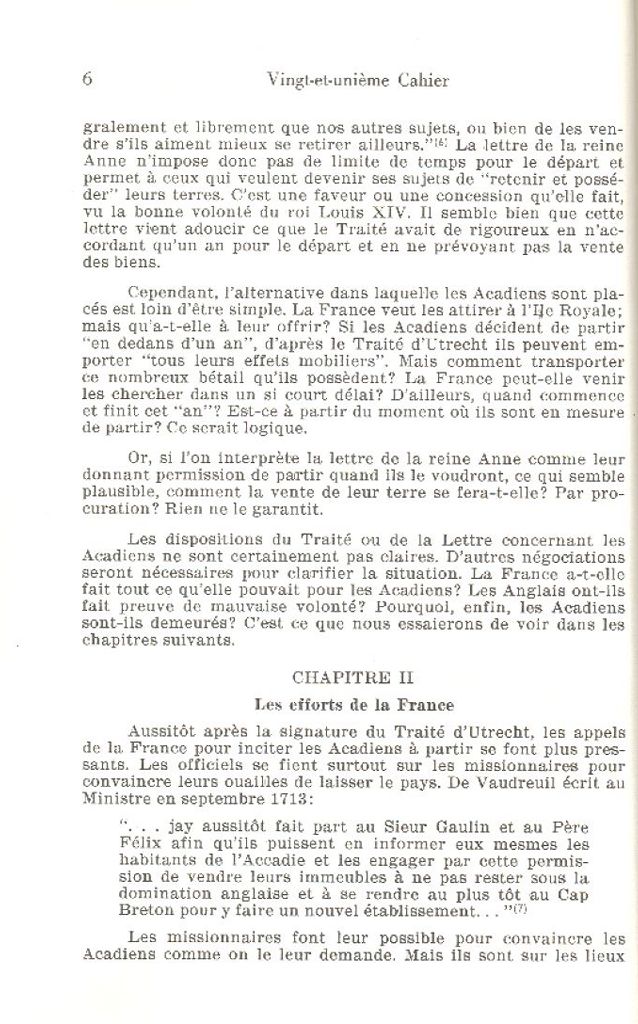 Pourquoi les Acadiens sont-ils demeurés en Acadie? (1713-1720)