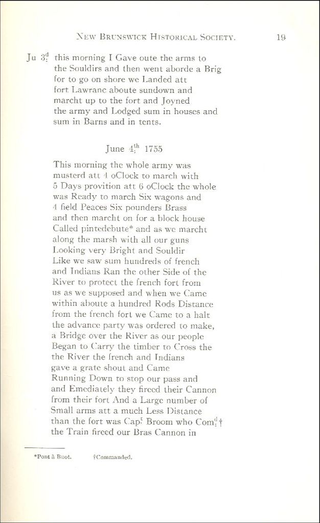 Abijah Willard's journal, 1755