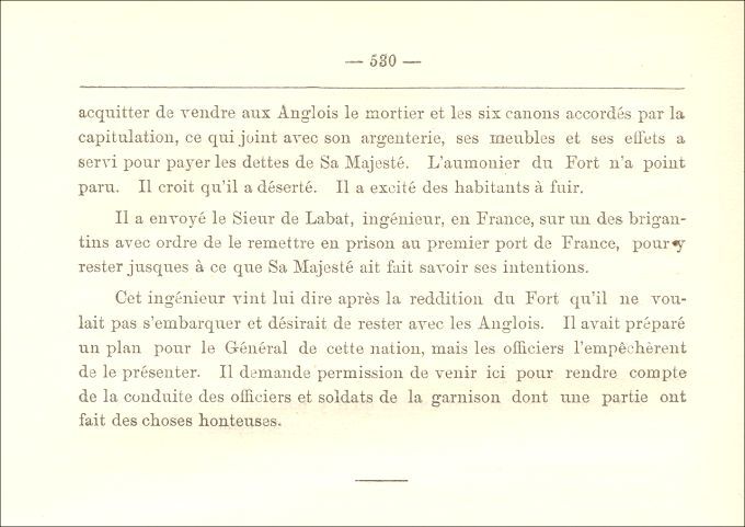 Letter from Subercase to the Naval minister, 1710