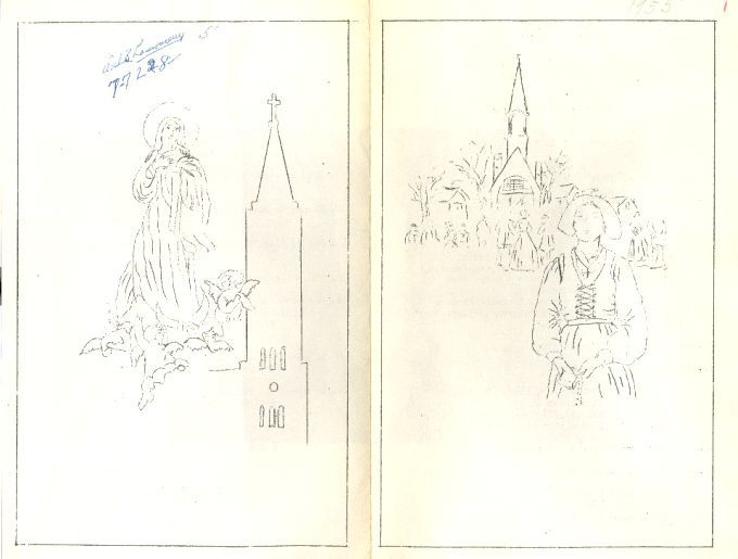 Programme, fêtes de la paroisse l'Assomption, Moncton, N.-B., 1955