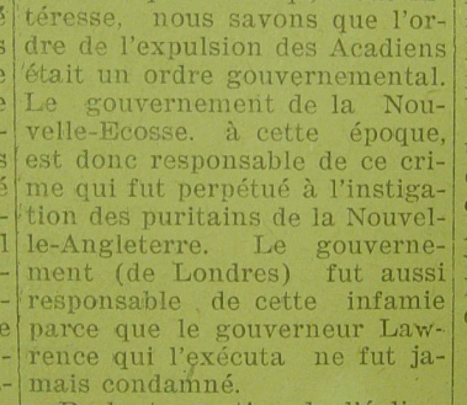 Declaration, Le Moniteur Acadien, 1888