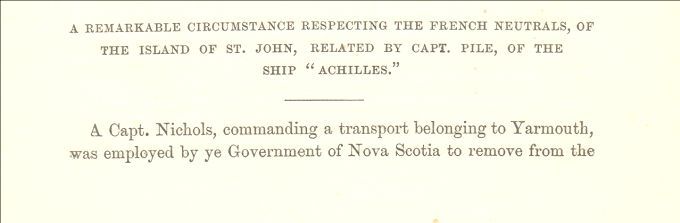 Captain Pile's memoirs