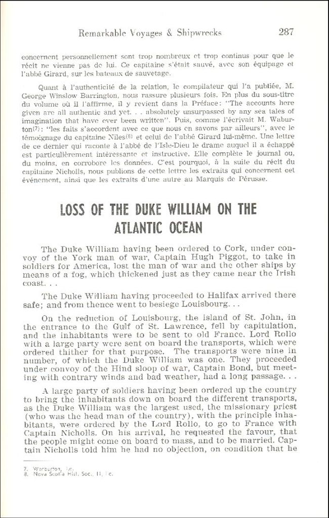 Sinking of the "Duke William", 1758