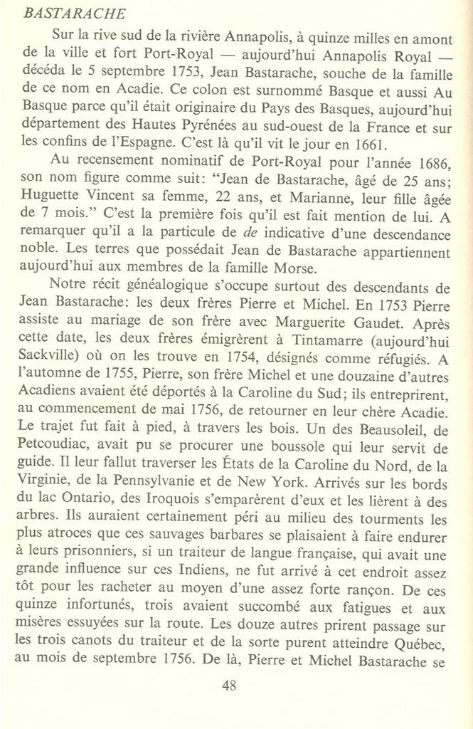 The Bastarache, Bouctouche, N.B.