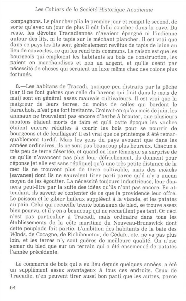 The Acadians in Tracadie (Tracadie-Sheila), N.B., 1812