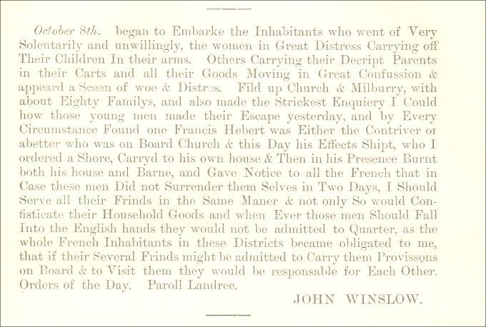 John Winslow's journal, 1755