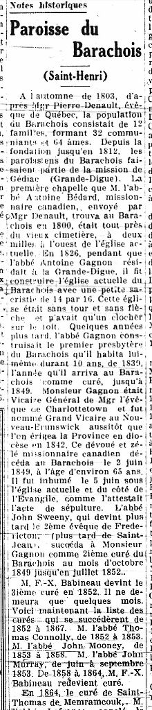 The parish of Barachois